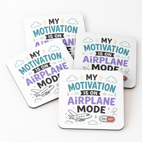 Item preview, My Motivation Is On Airplane Mode Funny Lazy Quote designed and sold by Gift Phrase Studio.