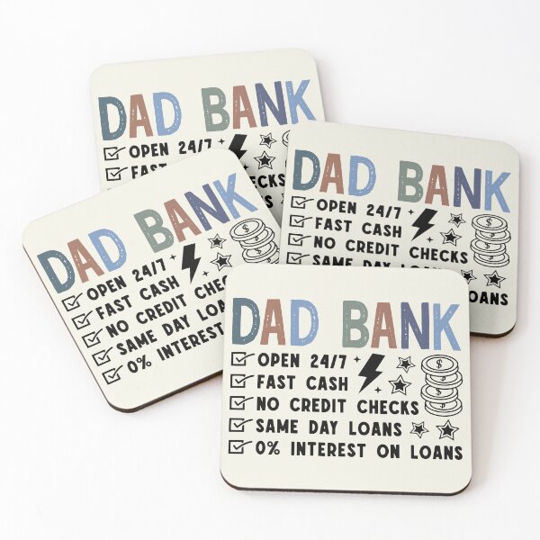 Item preview, Funny Dad, Dad Bank, Fathers Day designed and sold by Naviiraart.