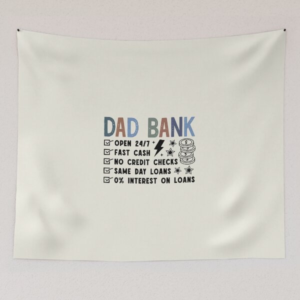 Item preview, Funny Dad, Dad Bank, Fathers Day designed and sold by Naviiraart.