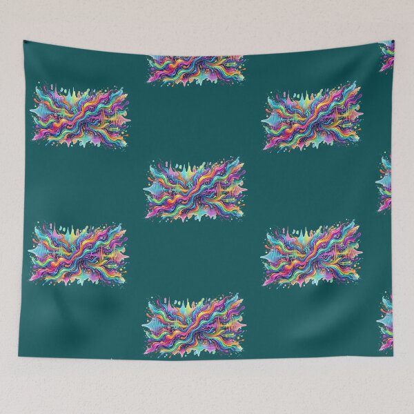 Item preview, Colorful Abstract Music Splash Art designed and sold by Style-InkPulse.