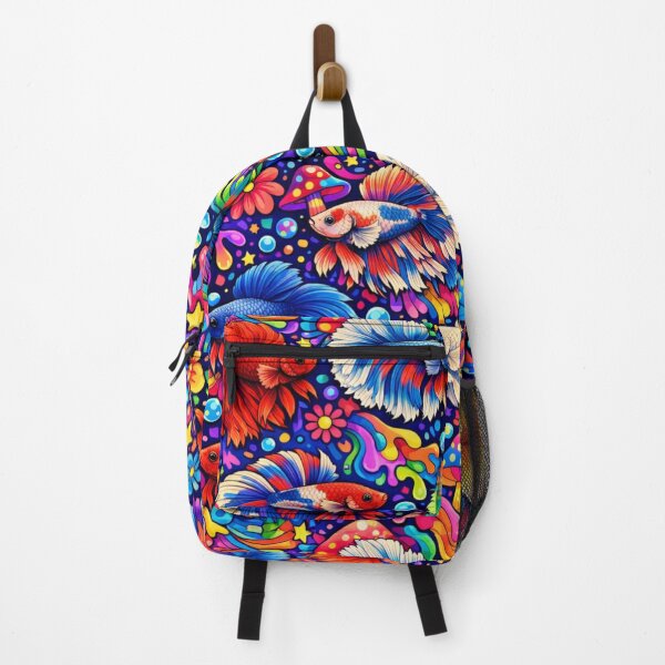 Item preview, Psychedelic Betta Fish Fantasy Pattern designed and sold by ITSimagination.