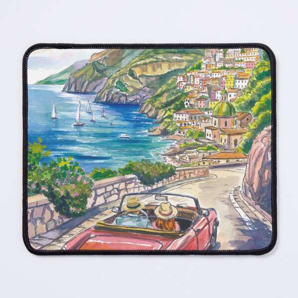 Item preview, Cabrio on the Amalfi Coast – Positano Light and Sea designed and sold by artshop77.