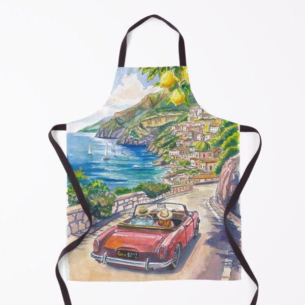 Item preview, Cabrio on the Amalfi Coast – Positano Light and Sea designed and sold by artshop77.