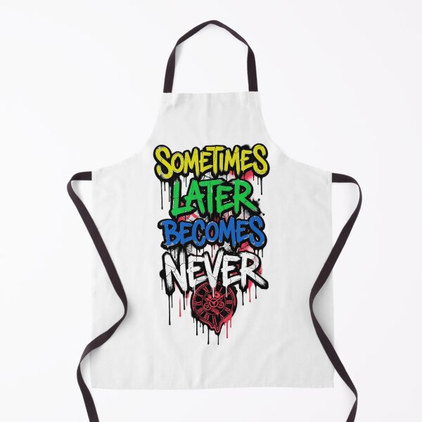 Item preview, Sometimes Later Becomes Never Motivational T-Shirt designed and sold by clausbjoern.