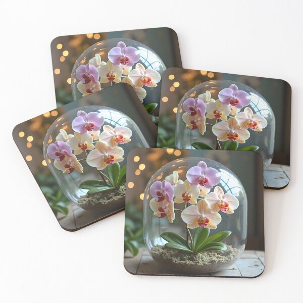 Item preview, Orchid Elegance Beneath Glass Dome designed and sold by Teeshirtstoday.com.