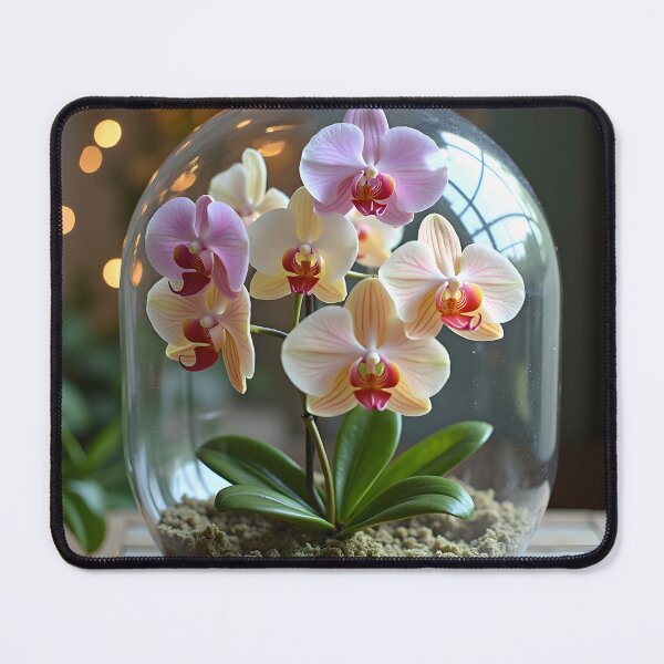 Item preview, Orchid Elegance Beneath Glass Dome designed and sold by Teeshirtstoday.com.