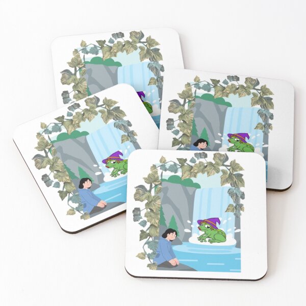 Item preview, Aesthetic Witchy Frog Waterfall – Premium Cottagecore Fantasy Gift designed and sold by The Urban Explorer.
