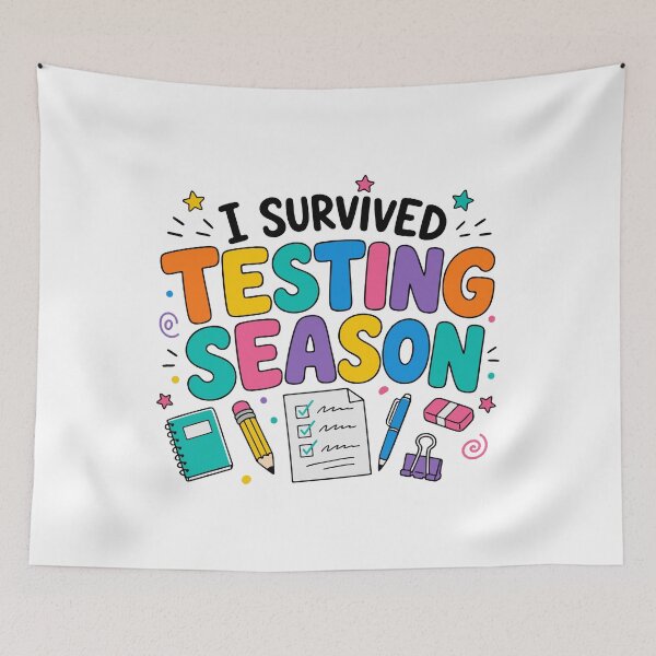Item preview, I Survived Testing Season School Humor designed and sold by HandicraftArt.