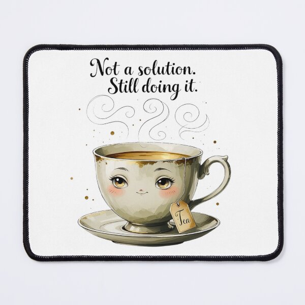 Item preview, Not A Solution Still Doing It Funny Tea Lover Humor designed and sold by AQUILAKREO.