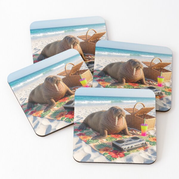 Item preview, Beach Blanket Walrus designed and sold by Tridentulus.