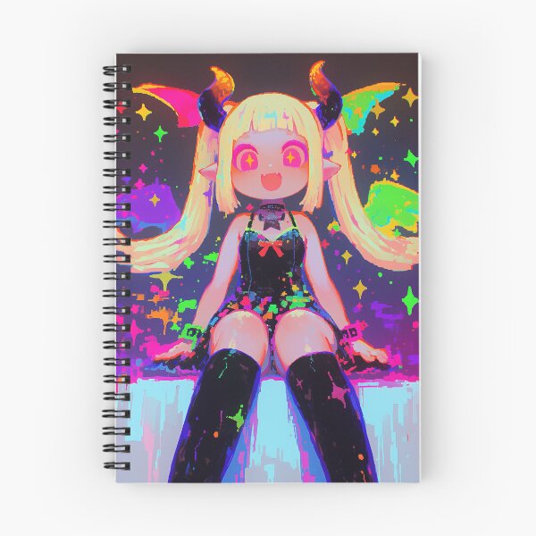 Item preview, Glitchcore Kawaii Demon Girl designed and sold by bubblegoth.