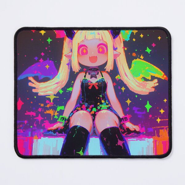 Item preview, Glitchcore Kawaii Demon Girl designed and sold by bubblegoth.