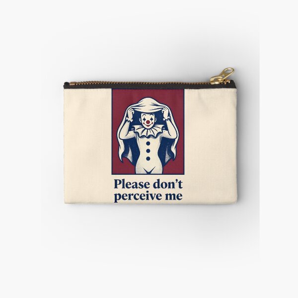 Item preview, Please Don't Perceive Me Funny Introvert Sad Clown Retro Art designed and sold by LumePrint.