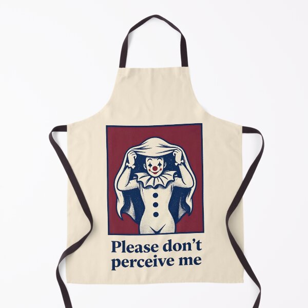 Item preview, Please Don't Perceive Me Funny Introvert Sad Clown Retro Art designed and sold by LumePrint.