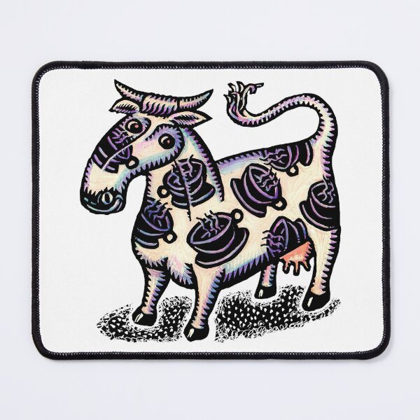 Item preview, white cow with spots shaped like coffee cups designed and sold by LisaHaney.