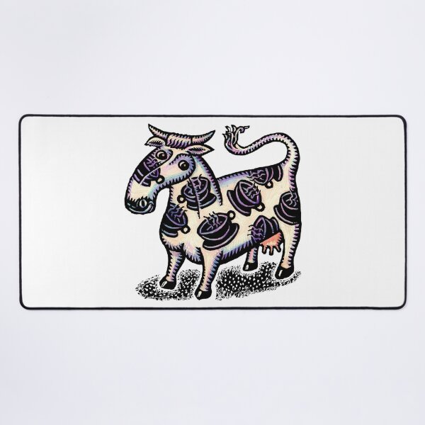 Item preview, white cow with spots shaped like coffee cups designed and sold by LisaHaney.