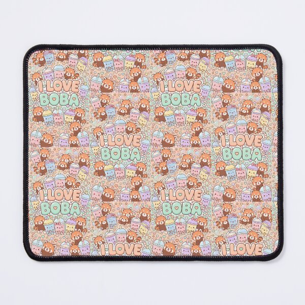 Item preview, I Love Boba Kawaii Pattern designed and sold by Itsheartshop.