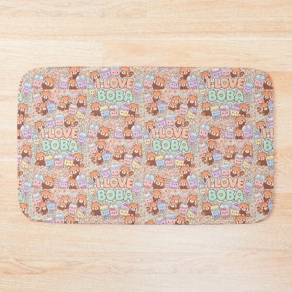 Item preview, I Love Boba Kawaii Pattern designed and sold by Itsheartshop.