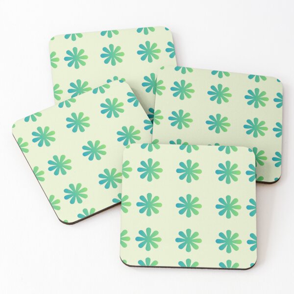 Item preview, Green Flowers, Blue Green Floral Patterns, Floral Artwork designed and sold by Art Shimmers.