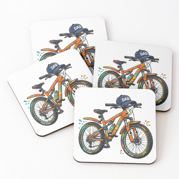 Item preview, Mtb Papa Cute Funny Bike Character designed and sold by DuckOddity.