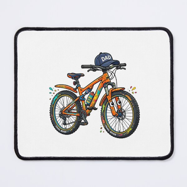Item preview, Mtb Papa Cute Funny Bike Character designed and sold by DuckOddity.