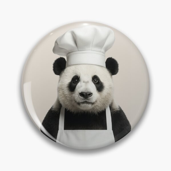 Item preview, Funny Panda Chef Realistic Animal Cooking Humor Art designed and sold by LazyOwlStore.
