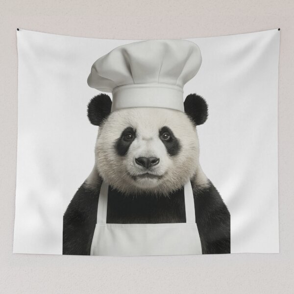 Item preview, Funny Panda Chef Realistic Animal Cooking Humor Art designed and sold by LazyOwlStore.