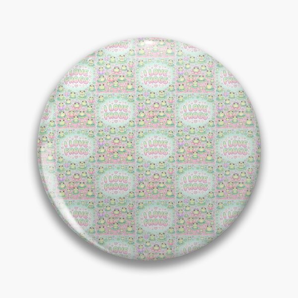 Item preview, I Love Frogs Kawaii Pattern designed and sold by Itsheartshop.
