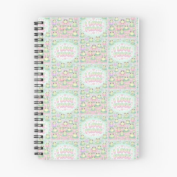 Item preview, I Love Frogs Kawaii Pattern designed and sold by Itsheartshop.