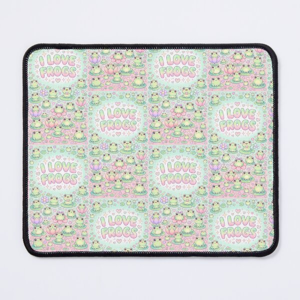 Item preview, I Love Frogs Kawaii Pattern designed and sold by Itsheartshop.