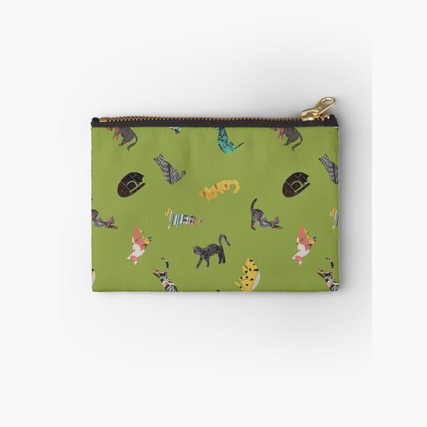 Item preview, Cats yoga collage in dill designed and sold by Guizzo.