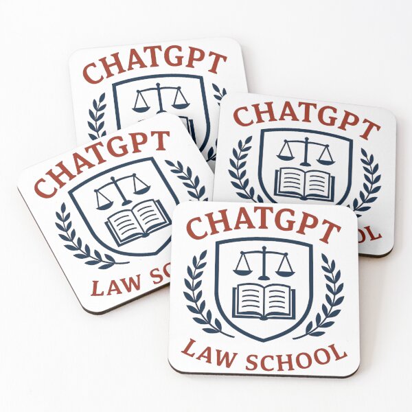 Item preview, The Hallowed Halls of Chat GPT University, Law School designed and sold by Inappropriate Ink.
