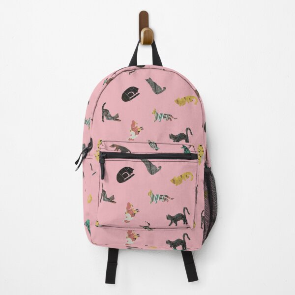 Item preview, Cats yoga collage in pink designed and sold by Guizzo.