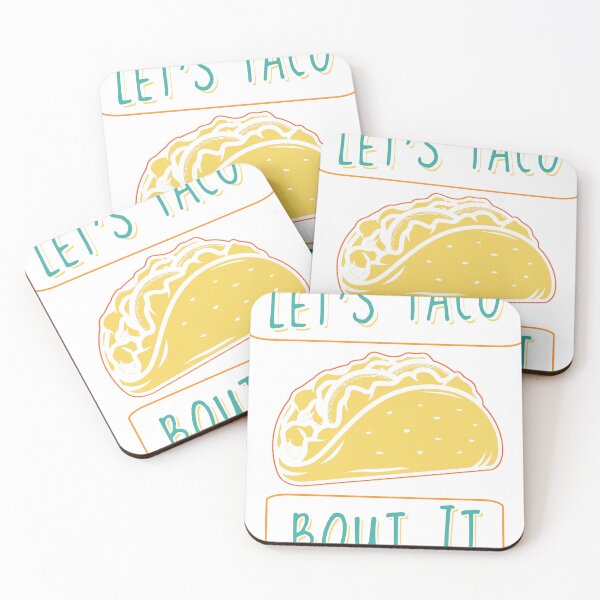 Item preview, Let’s Taco Bout It – Funny Taco Food Pun Design designed and sold by EichStore.