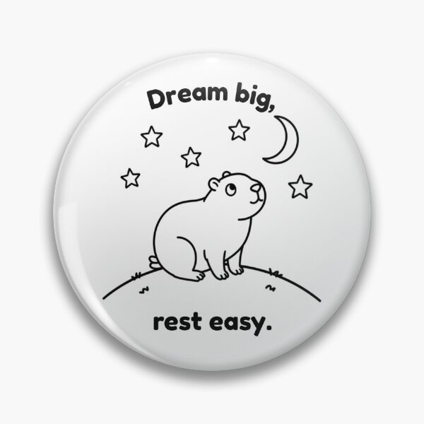 Item preview, Dream Big Capybara – Simple Minimalist Animal Design designed and sold by PAPIRO SIGLO XXI.