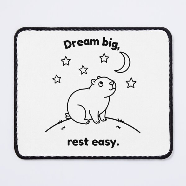 Item preview, Dream Big Capybara – Simple Minimalist Animal Design designed and sold by PAPIRO SIGLO XXI.