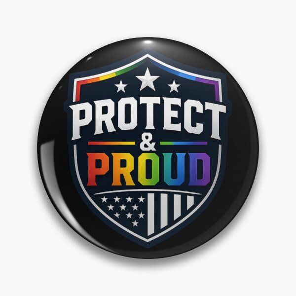 Item preview, Protect & Proud Police Gift – LGBTQ Law Enforcement Pride Month Support Design designed and sold by Im-Ara.