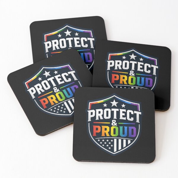 Item preview, Protect & Proud Police Gift – LGBTQ Law Enforcement Pride Month Support Design designed and sold by Im-Ara.