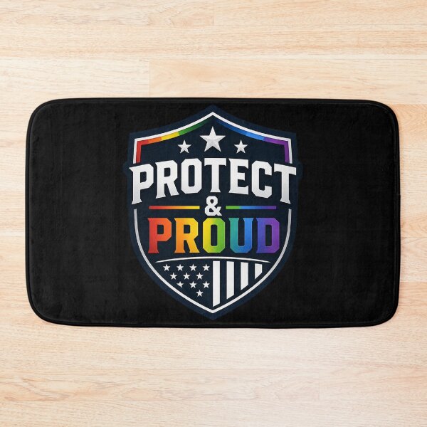 Item preview, Protect & Proud Police Gift – LGBTQ Law Enforcement Pride Month Support Design designed and sold by Im-Ara.