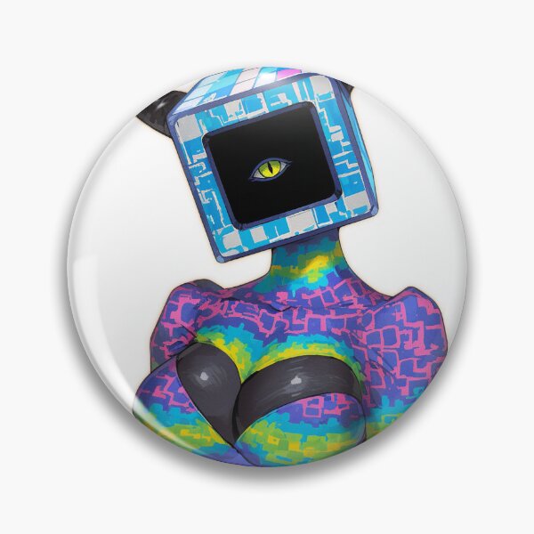 Item preview, Horned TV Head Demon Girl designed and sold by bubblegoth.