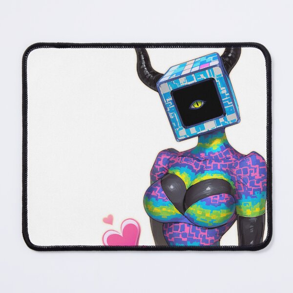 Item preview, Horned TV Head Demon Girl designed and sold by bubblegoth.