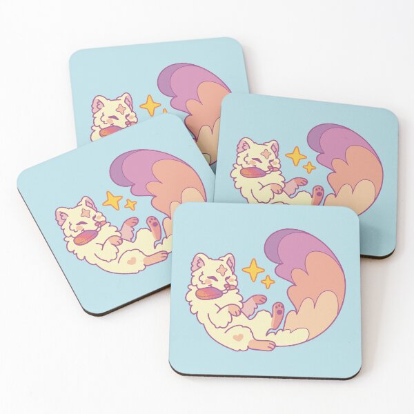 Item preview, Arctic fox with popsicle designed and sold by Erika Vaigel Creations.