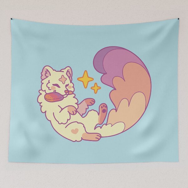 Item preview, Arctic fox with popsicle designed and sold by Erika Vaigel Creations.