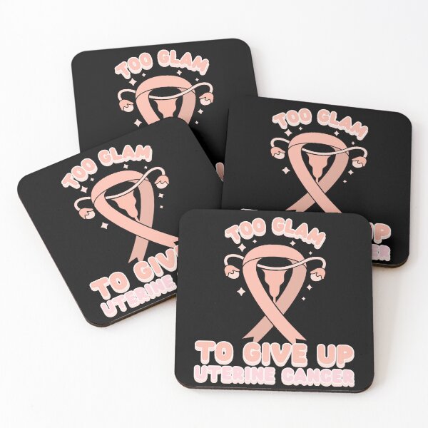Item preview, Too Glam To Give Up Uterine Cancer designed and sold by ACA Design & Print.