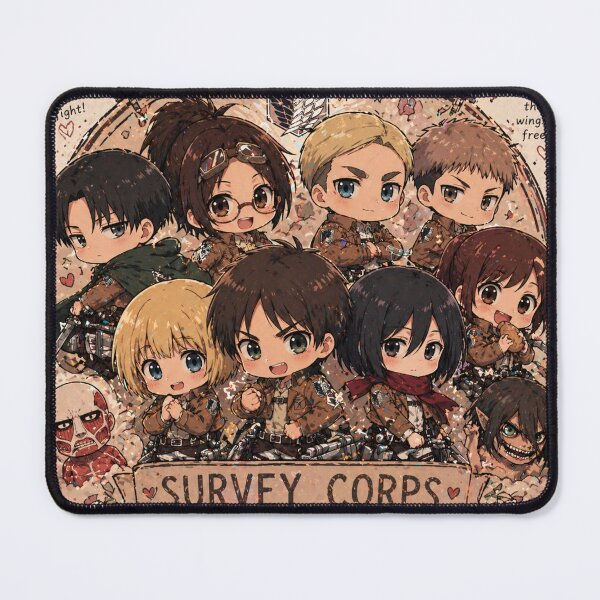 Item preview, Cute Survey Corps Chibi Squad designed and sold by InspireArtI.