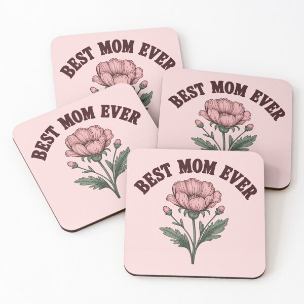 Item preview, Best Mom Ever Vintage Flower Illustration – Cute Floral Mother’s Day Design designed and sold by BlueMile.