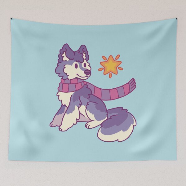 Item preview, Little husky in a scarf designed and sold by Erika Vaigel Creations.