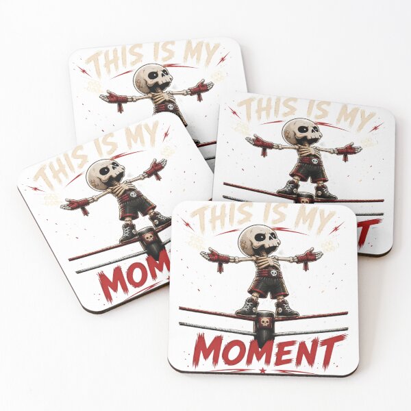 Item preview, “This Is My Moment – Cute Skull Graphic Tee, Dark Aesthetic Skeleton, Horror Motivational Streetwear Design” designed and sold by LOLKart.