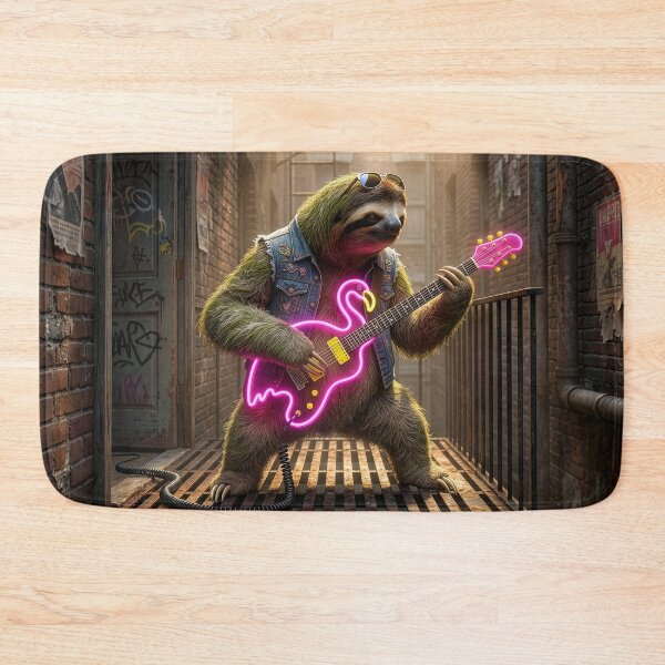 Item preview, Rock and Roll Sloth Serenades the Neighborhood designed and sold by Tridentulus.
