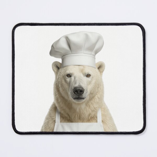 Item preview, Funny Polar Bear Chef Realistic Animal Cooking Humor Art designed and sold by LazyOwlStore.